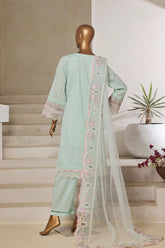 Sada Bahar Stitched 3 Piece Luxury Jacquard Collection'2025-JC-7-Ferozi